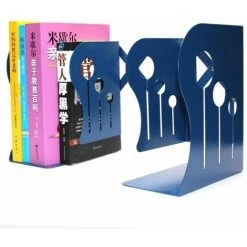 Serre-livres Décoratifs Pour Le Bureau - Grande Taille, Extensibles, Ultrarésistants Et Antidérapants Bleu FUIENKO -Petit rangement Soldes Magasin 63857186 4