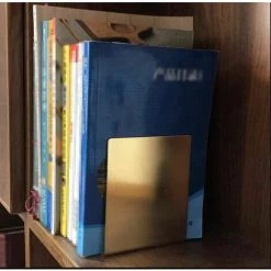 Serre-Livres En Laiton étagères Dorées Porte-Livre Décor Organisateur De Livre Extrémités De Livre De Haute Qualit FUIENKO 9 Serre-Livres En Laiton étagères Dorées Porte-Livre Décor Organisateur De Livre Extrémités De Livre De Haute Qualit FUIENKO -Petit rangement Soldes Magasin 63857208 4