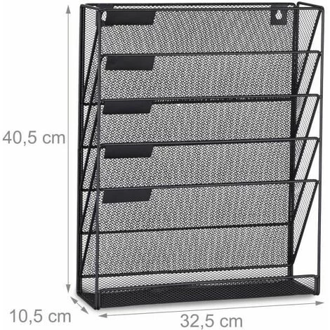 Porte-revues Mural Porte-journaux Porte-magazines 6 Casiers,40x32x10cm FUIENKO 4 Porte-revues Mural Porte-journaux Porte-magazines 6 Casiers,40x32x10cm FUIENKO – Image 2