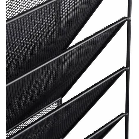 Porte-revues Mural Porte-journaux Porte-magazines 6 Casiers,40x32x10cm FUIENKO 6 Porte-revues Mural Porte-journaux Porte-magazines 6 Casiers,40x32x10cm FUIENKO – Image 4