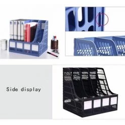 Bureau Paniers Et Porte-revues Organisateur De Support De Fichiers En Plastique FUIENKO -Petit rangement Soldes Magasin 63857218 3
