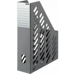 Porte-revues Classique,fonctionnel,qualité Et élégant Avec étiquette Inscriptible,gris Foncé,2PCS FUIENKO -Petit rangement Soldes Magasin 63857270 2