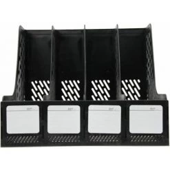 Porte-Revues De Fichier Avec 4 Compartiments Boîte De Rangement En Plastique FUIENKO 7 Porte-Revues De Fichier Avec 4 Compartiments Boîte De Rangement En Plastique FUIENKO -Petit rangement Soldes Magasin 63857283 2