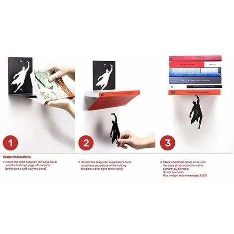 Serre-livres Antidérapants Réserver Bookend Bookend Storage Student Lecture Livre Standard Speaker FUIENKO 5 Serre-livres Antidérapants Réserver Bookend Bookend Storage Student Lecture Livre Standard Speaker FUIENKO – Image 3