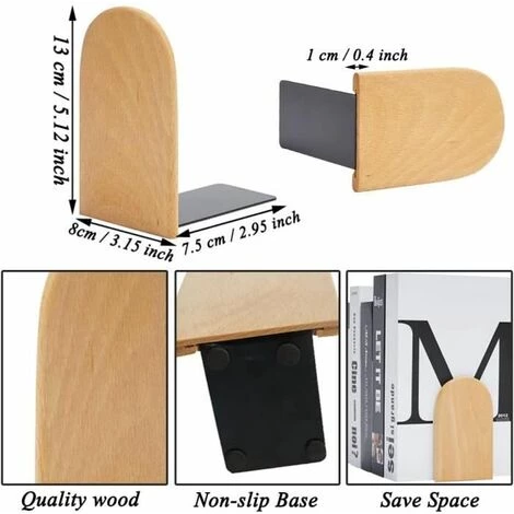Serre Livre,Bookends Robustes, Presse Livres, Cale Livre, Presse Livres Support, Pour Maison FUIENKO 4 Serre Livre,Bookends Robustes, Presse Livres, Cale Livre, Presse Livres Support, Pour Maison FUIENKO – Image 2