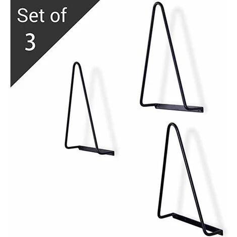 Porte-Revues Murales Triangulaires En Fer Forgé,Les Porte-Disques Vinyle Noir,3PCS FUIENKO 4 Porte-Revues Murales Triangulaires En Fer Forgé,Les Porte-Disques Vinyle Noir,3PCS FUIENKO – Image 2