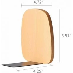 Serre-Livres En Bois Pour L'école De Bureau à Domicile, Anti-Rayures Et Antidérapant 4pcs FUIENKO -Petit rangement Soldes Magasin 63857327 2