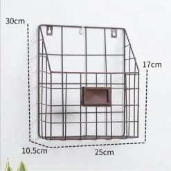 Porte-journaux Mural/ Classeur à Revues En Métal FUIENKO