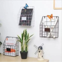 Porte-journaux Mural/ Classeur à Revues En Métal FUIENKO -Petit rangement Soldes Magasin 63857332 3