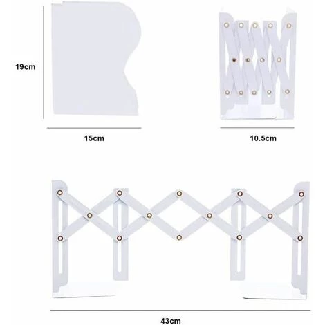 Serre-livres En Métal Réglable Et Robuste Organ Ur De Bureau Accessoires Bureau Scolaires Pour La Maison, Bureau FUIENKO 4 Serre-livres En Métal Réglable Et Robuste Organ Ur De Bureau Accessoires Bureau Scolaires Pour La Maison, Bureau FUIENKO – Image 2