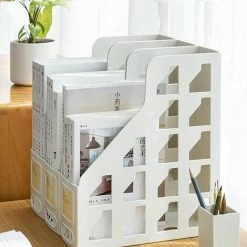 Range-revues Porte Revue Organiseur Magazine Salle D'etude Chambre Marron，9*26*31Cm FUIENKO -Petit rangement Soldes Magasin 63857354 4