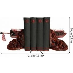 Serre-Livres Statue Sculptée Robuste-Support De Livre Antidérapant En Résine De Bureau à La Maison FUIENKO -Petit rangement Soldes Magasin 63857377 4