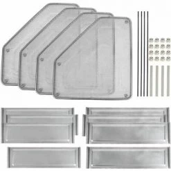 PORTE-REVUE En Métal Avec 4 Compartiments En Maille Porte-revues,Argent FUIENKO 7 PORTE-REVUE En Métal Avec 4 Compartiments En Maille Porte-revues,Argent FUIENKO -Petit rangement Soldes Magasin 63857405 2