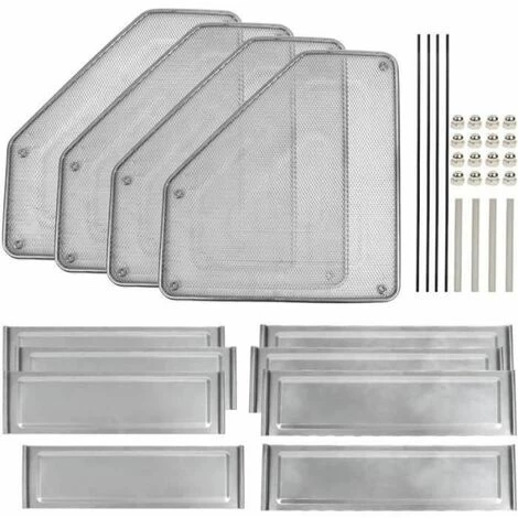 PORTE-REVUE En Métal Avec 4 Compartiments En Maille Porte-revues,Argent FUIENKO 4 PORTE-REVUE En Métal Avec 4 Compartiments En Maille Porte-revues,Argent FUIENKO – Image 2