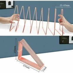 Serre-Livres Robustes, Serre-Livres Rétractable Triangulaire, Serre-Livres En Métal, Extrémités De Livre Créatives FUIENKO -Petit rangement Soldes Magasin 63857415 2