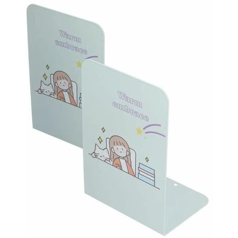 Serre-livres En Métal Bouchon De Livre Joint Antidérapant Matériau Métallique 2 Pièces FUIENKO 3 Serre-livres En Métal Bouchon De Livre Joint Antidérapant Matériau Métallique 2 Pièces FUIENKO