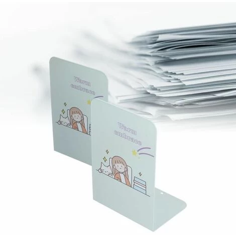 Serre-livres En Métal Bouchon De Livre Joint Antidérapant Matériau Métallique 2 Pièces FUIENKO 6 Serre-livres En Métal Bouchon De Livre Joint Antidérapant Matériau Métallique 2 Pièces FUIENKO – Image 4