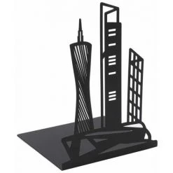 Serre-livres Décoratifs Architectural Décoratif Antidérapant En Métal,Noir,4pcs FUIENKO -Petit rangement Soldes Magasin 63857438 3