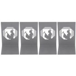 Serre-livres En Métal Anti-dérapant Exquis Beau Design Unique Serre-livres Décoratifs Portables 4PCS FUIENKO