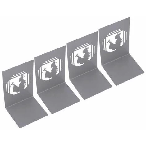 Serre-livres En Métal Anti-dérapant Exquis Beau Design Unique Serre-livres Décoratifs Portables 4PCS FUIENKO 5 Serre-livres En Métal Anti-dérapant Exquis Beau Design Unique Serre-livres Décoratifs Portables 4PCS FUIENKO – Image 3