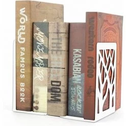 Serre-Livres Premium Serre-Livres, Bouts De Livres Pour Livres Lourds Supports De Bureau,2pcs FUIENKO -Petit rangement Soldes Magasin 63857470 4
