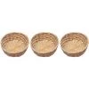 HEGUYEY 3 Pièces De Fruits Corbeille À Pain Plateau De Stockage Panier Osier Corbeille De Fruits Pain Servant Panier Ronde Peu Profonde Panier