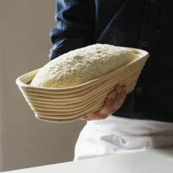 MEZHENG Pain Ovale En Rotin Paniers De Cuisson Panier De Fermentation Du Pain Corbeille à Pain Moule Pour Faire Lever Votre Pain Bread Raising Basket (Ellipse 2PCS 25cm) -Petit rangement Soldes Magasin 63893420 5