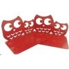 SLI-RES Une Paire De Serre-livres En Métal Antidérapants Pour Enfants - Serre-livres En Forme De Hibou -20*12*12cm (Red），Lilaris