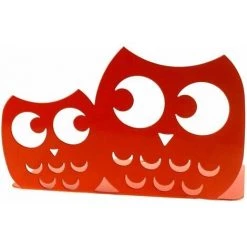 SLI-RES Une Paire De Serre-livres En Métal Antidérapants Pour Enfants - Serre-livres En Forme De Hibou -20*12*12cm (Red），Lilaris -Petit rangement Soldes Magasin 63912408 5