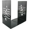 SLI-RES Paire De Serre-livres Créatifs En Forme De Note De Musique Et En Métal Solide Pour Enfants, Passionnés De Musique Et Décoration D’intérieur Ou De Bureau 13.5*11.8*18cm (Noir)，Lilaris -Petit rangement Soldes Magasin 63912435 1
