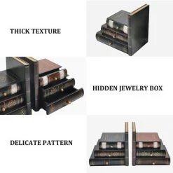 BENOBBY KIDS Serre-Livres Vintage Décoratif Organisateur De Livre En Bois Faux Livre étagère Bien Rangé Serre-Livres Pour Bureau, Bibliothèque Ou étude 9 BENOBBY KIDS Serre-Livres Vintage Décoratif Organisateur De Livre En Bois Faux Livre étagère Bien Rangé Serre-Livres Pour Bureau, Bibliothèque Ou étude -Petit rangement Soldes Magasin 63939462 3