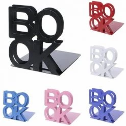 Presse-livres, Serre-livres En Métal Antidérapante Pour Livres (Rose)1paire FUIENKO -Petit rangement Soldes Magasin 63951645 2