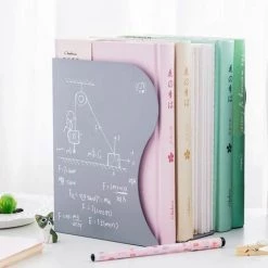 Serre-livres En Métal Pliable Presse-livre Plat Support Créatif Etudiant Etagère FUIENKO -Petit rangement Soldes Magasin 63951647 4