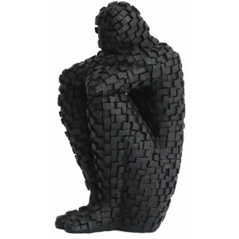 Figurine En Résine Serre-livres étagère Bureau à Domicile Décor Moderne Noir Blanc,2Pièces FUIENKO 4 Figurine En Résine Serre-livres étagère Bureau à Domicile Décor Moderne Noir Blanc,2Pièces FUIENKO – Image 2