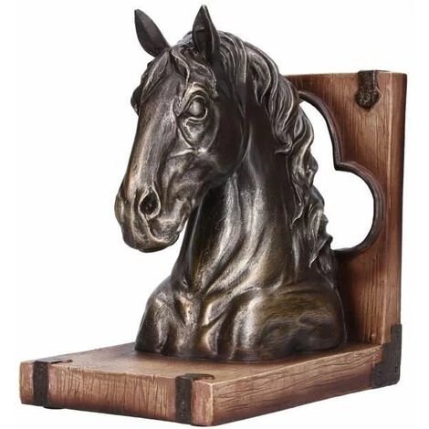 Ornement De Tête De Cheval Serre-livres Multifonctionnels De Résine De Sculpture,1PCS FUIENKO 3 Ornement De Tête De Cheval Serre-livres Multifonctionnels De Résine De Sculpture,1PCS FUIENKO