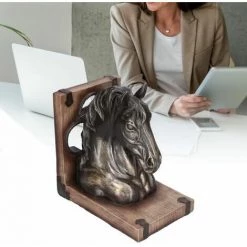 Ornement De Tête De Cheval Serre-livres Multifonctionnels De Résine De Sculpture,1PCS FUIENKO 7 Ornement De Tête De Cheval Serre-livres Multifonctionnels De Résine De Sculpture,1PCS FUIENKO -Petit rangement Soldes Magasin 63951665 2