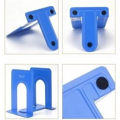 Serre Livres Durable Heavy Metal Book Bureau School Fournitures Papeterie，Blue FUIENKO -Petit rangement Soldes Magasin 63951668 3