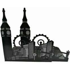 Serre-livres Antidérapant,Décoration De Bureau,matériau Métallique Résistant FUIENKO -Petit rangement Soldes Magasin 63951675 3