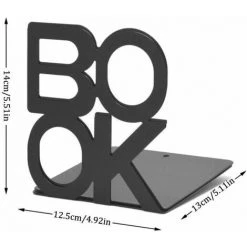 Serre Livre, Cale Livre En Métal,Innovant Presse Livre(1 Paire)blanc FUIENKO -Petit rangement Soldes Magasin 63951686 2