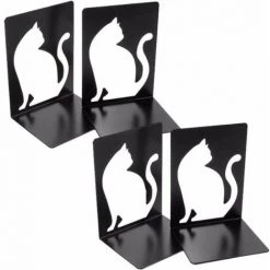 Serre-Livres En Acrylique Transparent,Organisateur De Bureau En Forme De L,2pcs FUIENKO