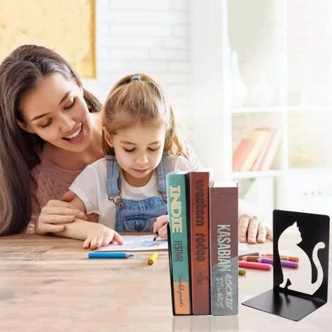 Serre-Livres En Acrylique Transparent,Organisateur De Bureau En Forme De L,2pcs FUIENKO 4 Serre-Livres En Acrylique Transparent,Organisateur De Bureau En Forme De L,2pcs FUIENKO – Image 2