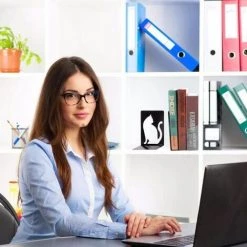 Serre-Livres En Acrylique Transparent,Organisateur De Bureau En Forme De L,2pcs FUIENKO 8 Serre-Livres En Acrylique Transparent,Organisateur De Bureau En Forme De L,2pcs FUIENKO -Petit rangement Soldes Magasin 63951690 3