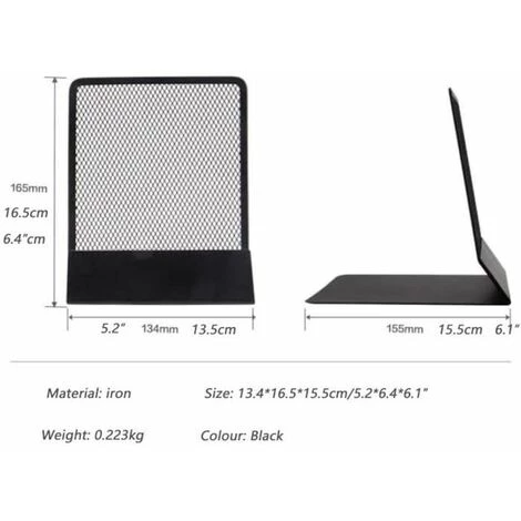 Serre-Livres Bookend De Maille De Fer,BOÎTRE DE BAFLLENT Book Se Termine FUIENKO 4 Serre-Livres Bookend De Maille De Fer,BOÎTRE DE BAFLLENT Book Se Termine FUIENKO – Image 2