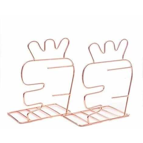 Lot De 2 Serrelivres En Métal Pour Livres Ou Magazines (or Rose)1Paire FUIENKO 3 Lot De 2 Serrelivres En Métal Pour Livres Ou Magazines (or Rose)1Paire FUIENKO