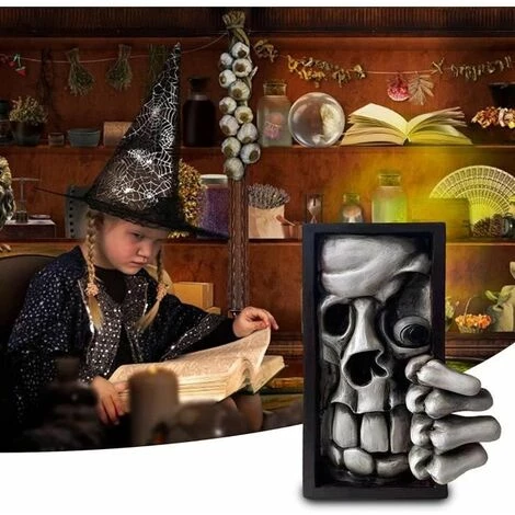 Serre-livres MOnster En Résine Avec Effrayant Et Inscription FUIENKO 5 Serre-livres MOnster En Résine Avec Effrayant Et Inscription FUIENKO – Image 3