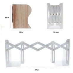 Serre-livres En Métal Réglable Et Robuste Organiseur De Bureau Accessoires Scolaires FUIENKO -Petit rangement Soldes Magasin 63951771 2