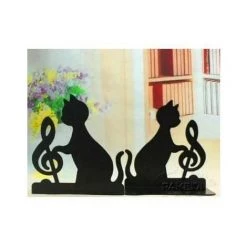 Serre-livres Ou En Forme De Chat Antidérapant En Acier Inoxydable Cadeau Artistique FUIENKO -Petit rangement Soldes Magasin 63951774 3