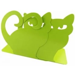 Serre-livres En Métal Motif Chat Green,2PCS FUIENKO -Petit rangement Soldes Magasin 63951790 3