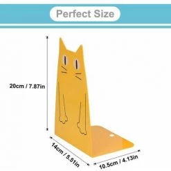 Serre-livres En Métal En Forme De Chat,de Serre-livres Mignon Et Robuste,1PAIRE FUIENKO -Petit rangement Soldes Magasin 63951802 2