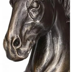 Ornement De Tête De Cheval Serre-livres Cheval De Résine De Sculpture FUIENKO